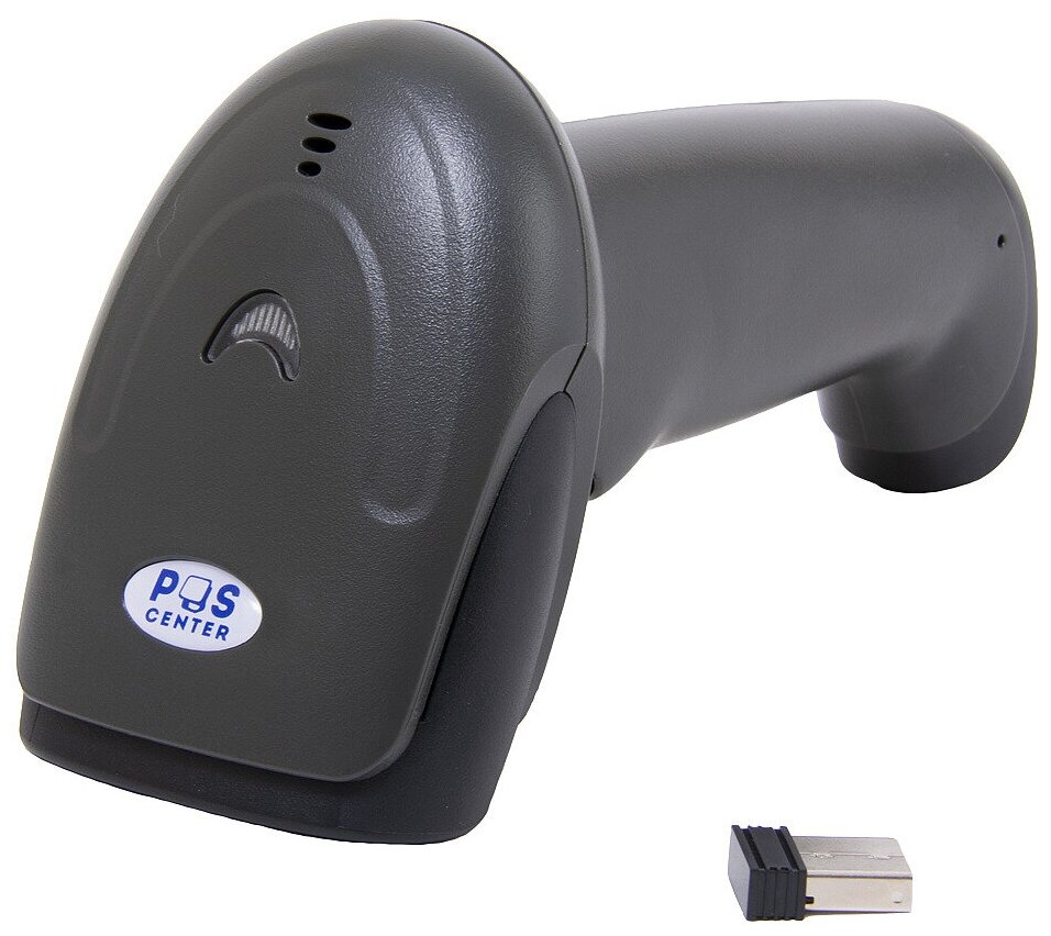 Сканер штрих-кода беспроводной Poscenter 2D BT, USB, черный
