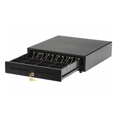 Денежный ящик АТОЛ CD-410-B черный, 410*415*100, 24V